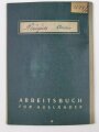 Arbeitsbuch für Ausländer eines Mannes aus Frankreich der als Postarbeiter beim Lager ausländischer Arbeiter der Deutschen Reichspost Wien arbeitete, datiert 1944