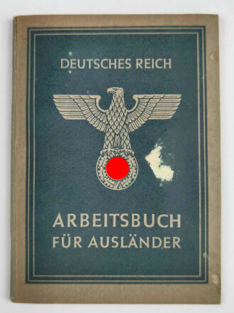 Arbeitsbuch für Ausländer eines Mannes aus...