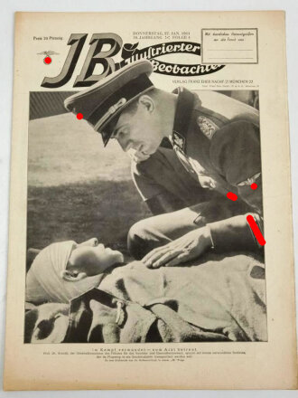 Illustrierter Beobachter, Nr. 4 vom 27.Januar 1944 "Im Kampf verwundet - vom Arzt betreut"