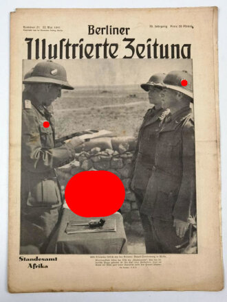 Berliner Illustrierte  Zeitung Nr.21 vom 22.Mai 1941...