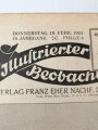 Illustrierter Beobachter  Nr. 6 vom 10.Februar 1944 "Generalfeldmarschall Rommel an der Kanalküste"