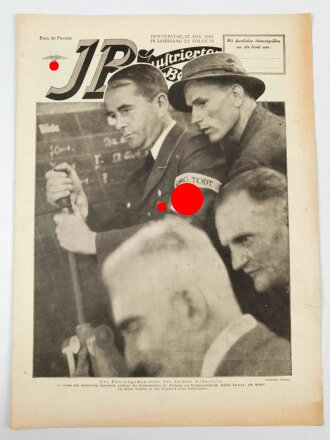 Illustrierter Beobachter  Nr. 33 vom 17.August 1944 "Der Rüstungsminister bei seinen Arbeitern"