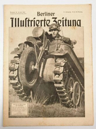 Berliner Illustrierte  Zeitung Nr.30 vom 30 Juli 1942, Noch nie im  Bilde gezeigt: Das Kettenkrad."