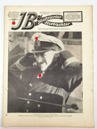 Illustrierter Beobachter  Nr. 35 vom 29.August 1940 "Nach siegrreichen Englandfahrten"