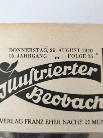 Illustrierter Beobachter  Nr. 35 vom 29.August 1940...