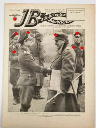 Illustrierter Beobachter  Nr. 48 vom 30.November 1944 "Der Reichsmarschall bei seinem Fallschirmjäger-Panzerkorps"