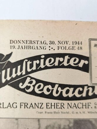 Illustrierter Beobachter  Nr. 48 vom 30.November 1944...