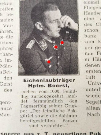 Illustrierter Beobachter  Nr. 14 vom 6.April 1944 "Nach dem 1000.Feindflug!"