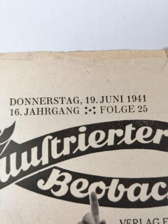 Illustrierter Beobachter  Nr 25 vom 19.Juni 1941...