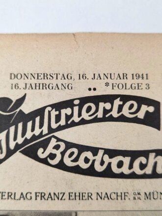 Illustrierter Beobachter, Nr. 3 vom 16. Januar 1941...