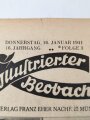 Illustrierter Beobachter, Nr. 3 vom 16. Januar 1941 "Mit vereinigten Kräften gegen den Störenfried Europas"