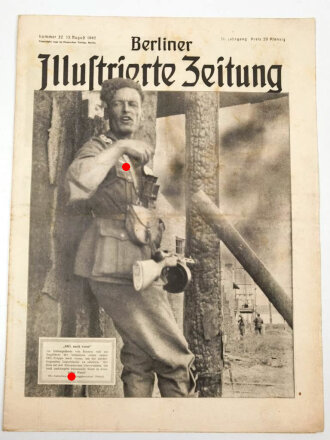 Berliner Illustrierte Zeitung, Nr.32 vom 13.August 1942 "MG. nach vorn!"