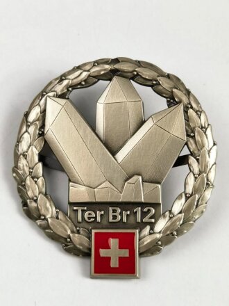 Schweiz, Barettabzeichen " Territorialbrigade 12 "