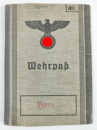 Wehrpaß Heer, ausgestellt 20.März 1939