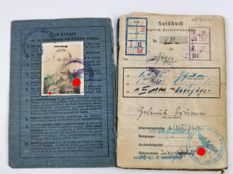 Soldbuch Luftwaffe, ausgestellt am 25.September 1940 bei...