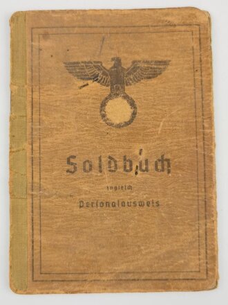 Soldbuch Heer, ausgestellt  27.März 1944 bei Landesschützen Ers, Batl. 2 Stettin