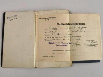 Reichsmarine Militärpaß, ausgestellt 1.März 1934 bei 2.Kompanie Marineartillerieabteilung