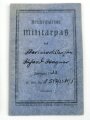 Reichsmarine Militärpaß, ausgestellt 1.März 1934 bei 2.Kompanie Marineartillerieabteilung