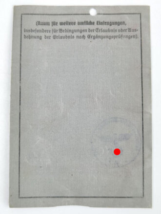 Soldbuch Heer, ausgestellt  28.August 1939 bei Feldgendarmerie Abteilung - mot - 591