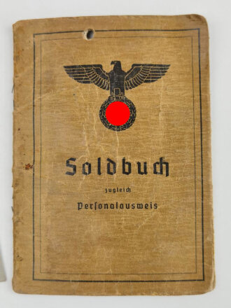 Soldbuch Heer, ausgestellt  28.August 1939 bei Feldgendarmerie Abteilung - mot - 591