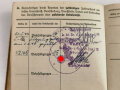 Soldbuch Heer, ausgestellt  31.Mai 1944 bei "Stammbattr. le. Art.Ers. u. Ausb. Abt. ( mot) 75