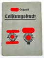 Hitler Jugend Leistungsbuch  eines Jungen aus Pforzheim, eingetreten 20.4.44. Wenige Einträge