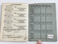 Hitler Jugend Leistungsbuch  eines Jungen aus Pforzheim, eingetreten 20.4.44. Wenige Einträge