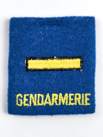 Schweiz, einzelner Schulterklappenüberschub der Polizei für einen Gefreiten ( Gendarmerie )