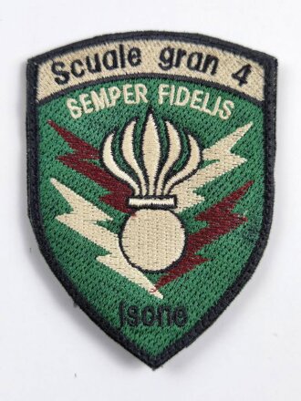 Schweiz, Ärmelabzeichen der Schweizer Armee " Scuale gran 4 / Semper Fidelis Isone "