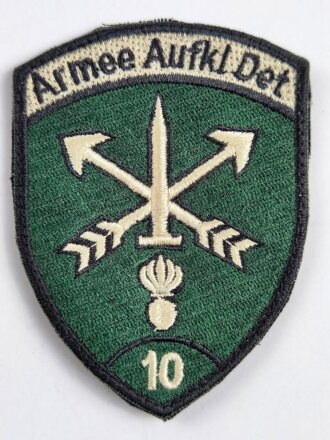 Schweiz, Ärmelabzeichen der Schweizer Armee " Armee Aufkl.Det 10 "