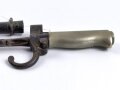 Frankreich 1.Weltkrieg, Seitengewehr Lebel Modell 1886 mit Haken, Griff Aluminium, sogenanntes" Rosalie", ungereinigt