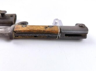 Kaiserreich, kurzes Seitengewehr 98 mit Sägerücken. Hersteller Amberg, ungereinigtes Stück