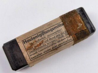 Pack Hautentgiftungsmittel Wehrmacht, datiert 1942