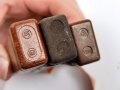 3 x  Pack Hautentgiftungsmittel Wehrmacht, dazu eine lose Banderole