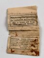 3 x  Pack Hautentgiftungsmittel Wehrmacht, dazu eine lose Banderole