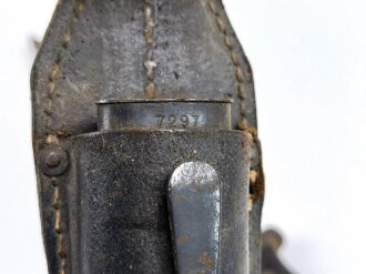 Seitengewehr M84/98 für K98 der Wehrmachtim Koppelschuh. gebraucht, ungereinigt