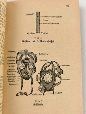 PDV. 23 "Ausbildungsvorschrift für den Feuerwehrdienst" II. Teil: Der Gasschutzdienst, datiert 1939, A6, 110 Seiten