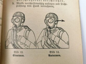 PDV. 23 "Ausbildungsvorschrift für den Feuerwehrdienst" II. Teil: Der Gasschutzdienst, datiert 1939, A6, 110 Seiten