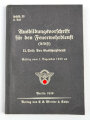 PDV. 23 "Ausbildungsvorschrift für den Feuerwehrdienst" II. Teil: Der Gasschutzdienst, datiert 1939, A6, 110 Seiten