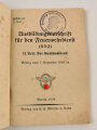 PDV. 23 "Ausbildungsvorschrift für den Feuerwehrdienst" II. Teil: Der Gasschutzdienst, datiert 1939, A6, 110 Seiten