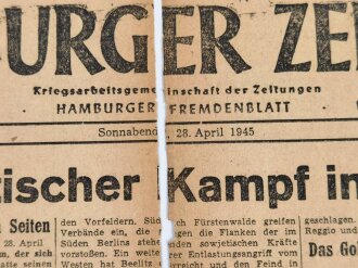Hamburger Zeitung, Nr 99 vom 20. April 1945,...