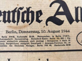 Deutsche Allgemeine Zeitung, Reichsausgabe, Berlin, 10....