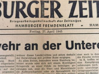 Hamburger Zeitung, Nr 98 vom 27. April 1945,...