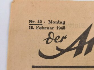Der Angriff vereinigt mit Berliner Illustrierte Nachtausgabe, Nr 42 vom 10. Februar 1945 "Offizielle Erklärung aus Moskau" 