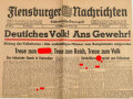 Flensburger Nachrichten, 19. Oktober 1944, "Deutsches Volk! Ans Gewehr!"