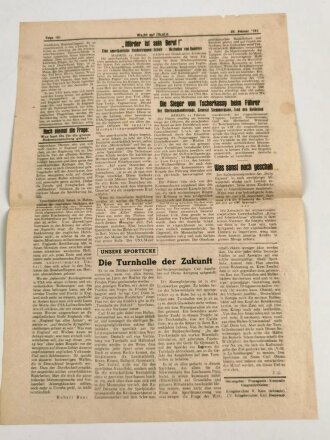 Wacht auf Rhodos, Deutsche Soldatenzeitung für die Insel Rhodos, 22. Februar 1944, "Schwere Häuserkämpfe in Kriwoy-Rog" 1 Blatt