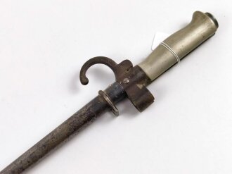 Frankreich 1.Weltkrieg, Seitengewehr Lebel Modell 1886 mit Haken