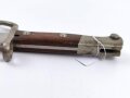 Brasilien, Seitengewehr für Mauser Gewehr Modell 1908, Scheide mit Messingbeschlägen . Nummerngleiches Stück