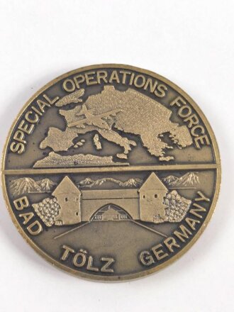 U.S.Army " Special operations Force Bad Tölz Germany " Coin 40mm