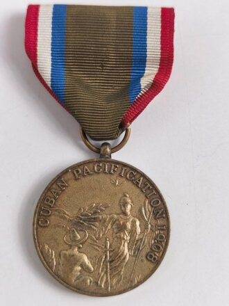 U.S. " Cuban Pacification 1908 service" medal,...